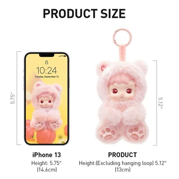 POP MART HACIPUPU GRAPE Gummy Bear Series- Vinyl Plush Pendant Single Blind Box - Picture 9 of 10